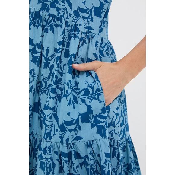 HYACINTH HOUSE Steel Blue Floral Bennett Maxi Dress Size XXL NWT - Picture 6 of 8